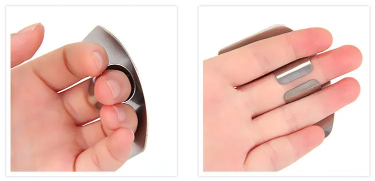 Stainless Steel Finger Guard – Safe Cutting & Slicing Kitchen Tool