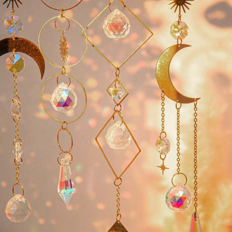 Crystal Dreamcatcher Sun Catcher Wall & Garden Hanging Decor