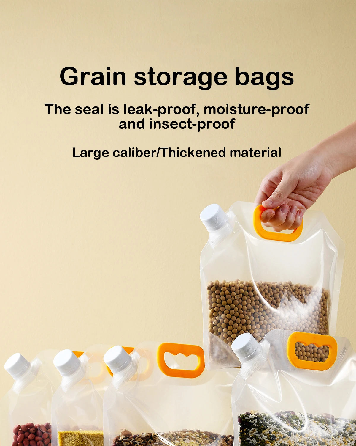 Grain Storage Bags – Insect Proof & Moisture Resistant (1–5 pcs)