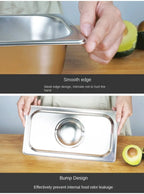 304 Stainless Steel Food Storage Pan – Durable Buffet & Kitchen Use