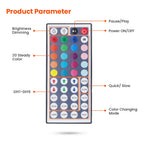 RGB LED Strip Light 108 LEDs/m 5V IP67 Waterproof Flexible Neon Lights