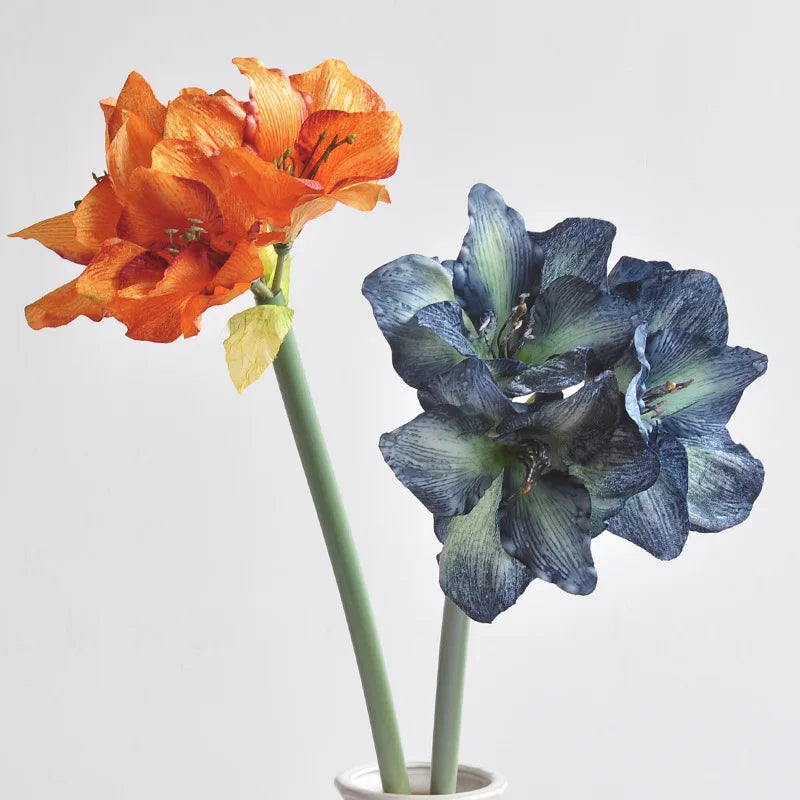 76CM Artificial Hippeastrum Silk Flower for Wedding & Home Decor