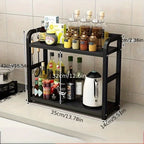 Tiered Metal Countertop Shelf – Multipurpose Reusable Storage Organizer