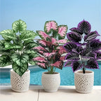 3pcs Large Artificial Green Plant Set – 60cm Bonsai