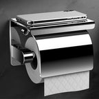 304 Stainless Steel Bathroom Toilet Paper Holder Waterproof Wall Mount Roll Paper Box