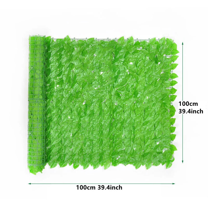 Amuixui Artificial Leaf Fence Panel Outdoor Privacy & Decorative Decor
