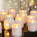 Flameless LED Pillar Candle Lamp Realistic Battery Operated