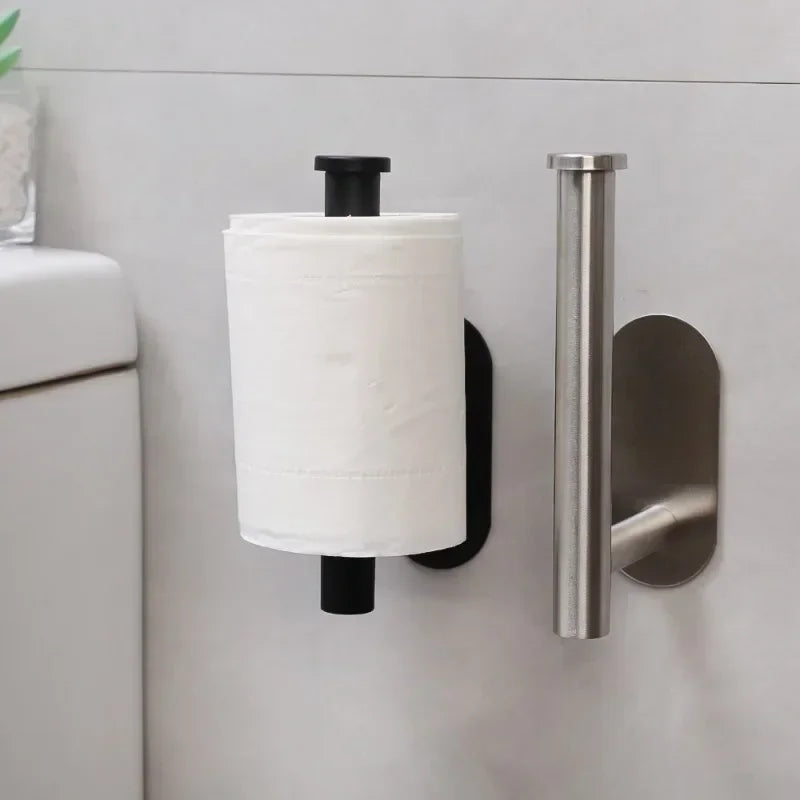 Self Adhesive Toilet Paper Holder Gold Stainless Steel
