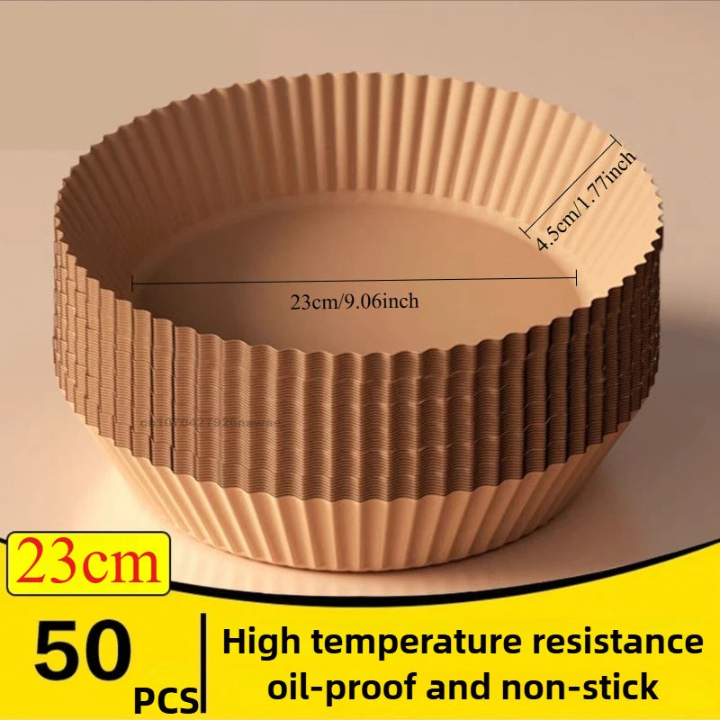 Air Fryer Disposable Parchment Paper – Non-Stick, Eco-Friendly Liners