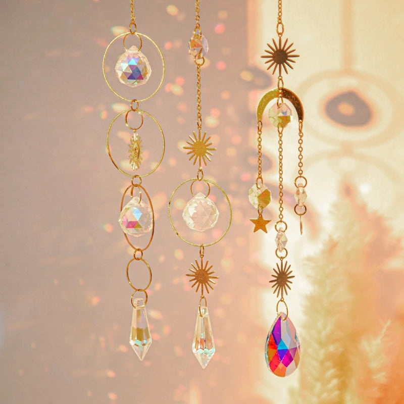 Crystal Dreamcatcher Sun Catcher Wall & Garden Hanging Decor