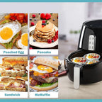 3-Hole Silicone Muffin & Egg Mold – Heat Resistant Bakeware