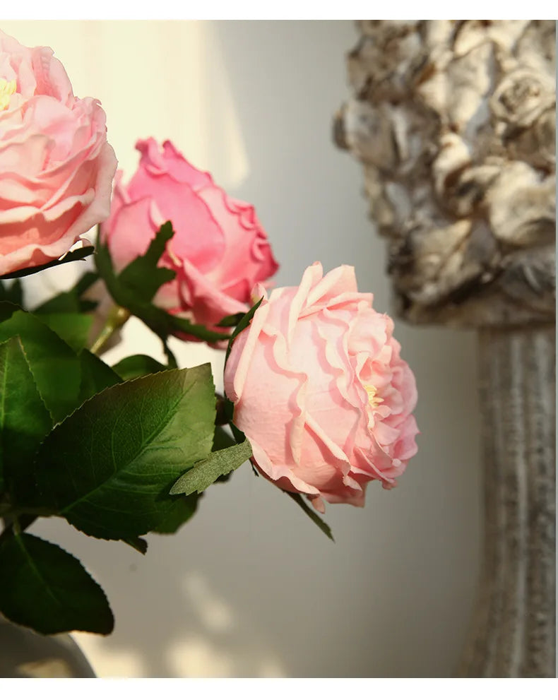45cm Artificial Silk Rose Flower Indoor Home Decor for Events