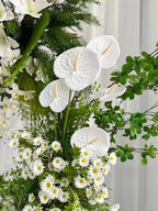 3D Printing Anthurium Artificial Flower – Wedding & Home Decor, 33cm Faux Palm
