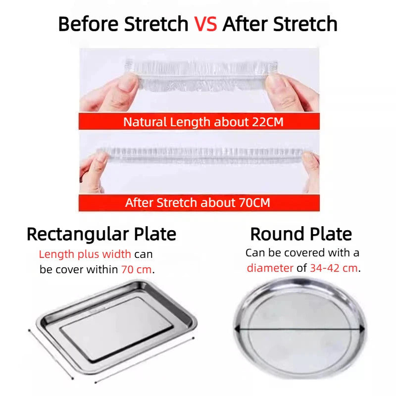 PE Vacuum-Sealed Bowl Covers – Food Freshness & Multi-Purpose Use