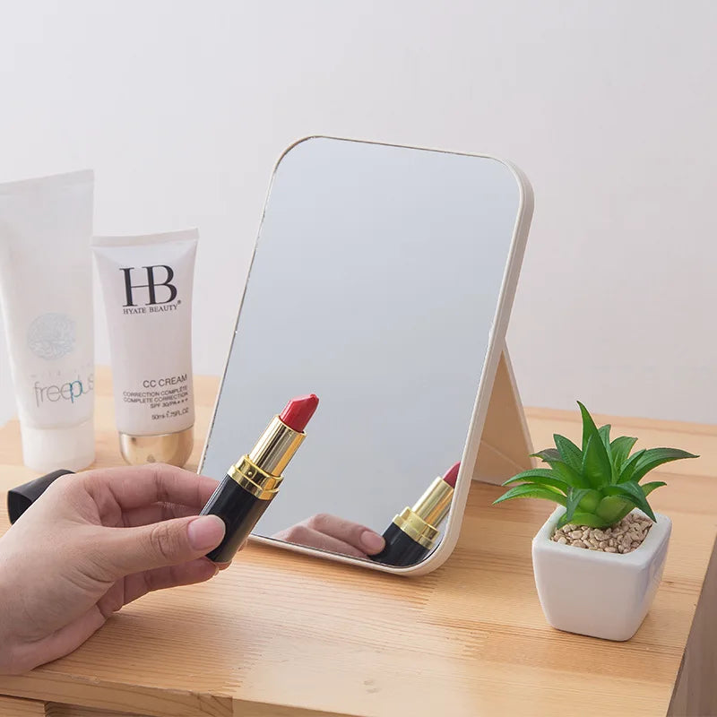 Elegant Portable Folding Cosmetic Mirror for Stylish Bedroom Decor