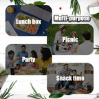 Reusable Double Compartment Snack & Condiment Container – Leak-Proof Plastic Storage Box