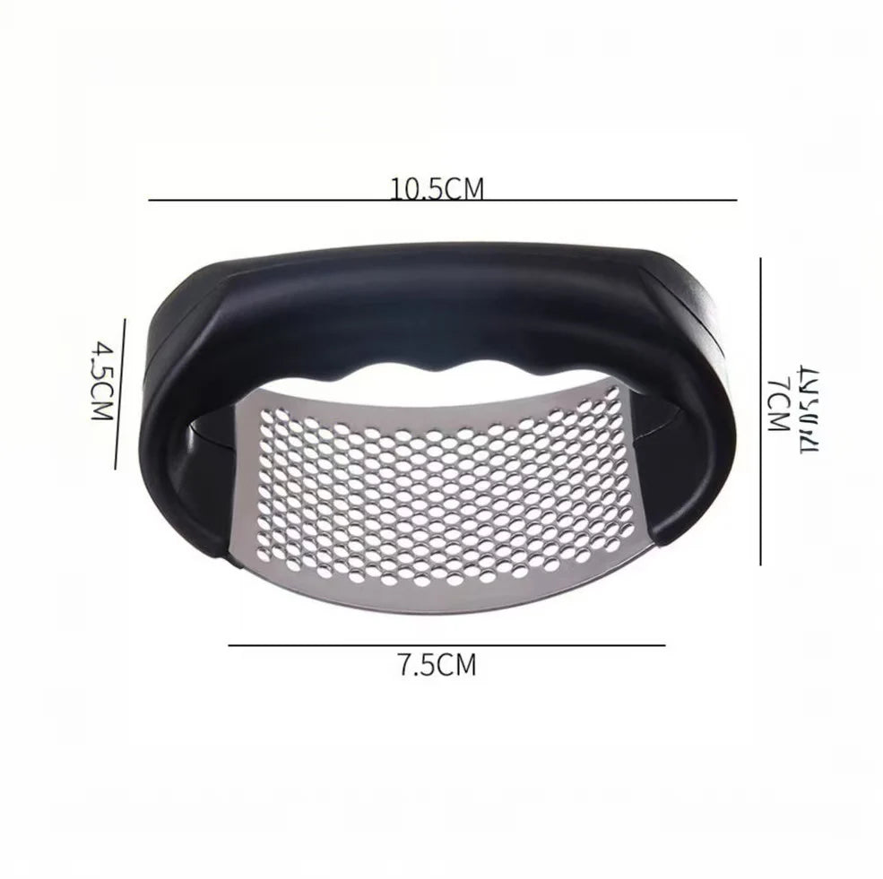 Stainless Steel Garlic Press – Handheld Garlic Crusher Tool