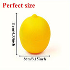 Lemon & Onion-Shaped Food Storage Containers – Fun, Reusable, Flip-Top Kitchen Organizer