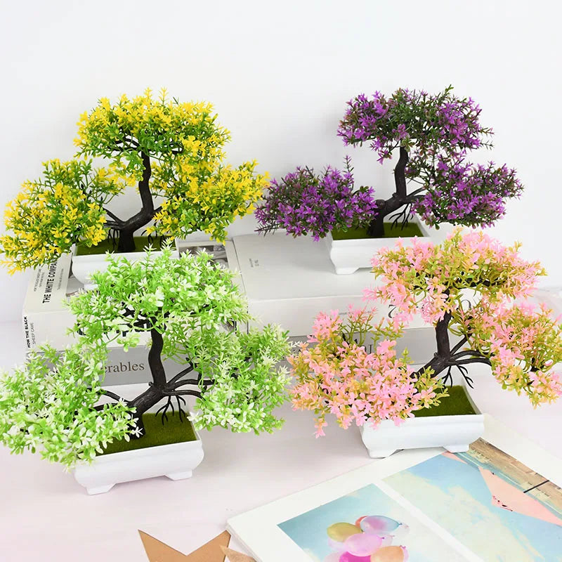 Artificial Bonsai Small Tree – Desktop Potted Decor