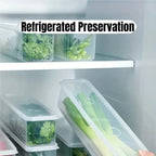 PP Plastic Refrigerator Storage Box – Stackable Fridge Organizer with Lid