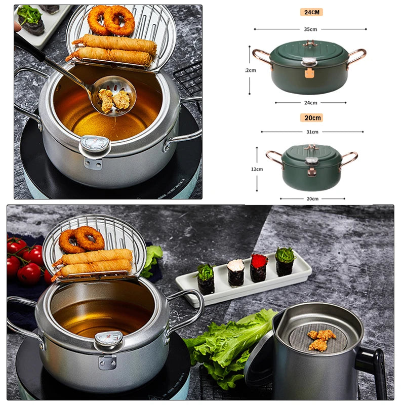 Eco-Friendly 24cm Aluminum Alloy Frying Pan – Non-Coating & Durable
