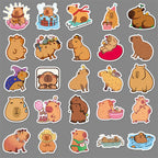 Cute Cartoon Animal Paper Stickers – 50-Pack Waterproof Decals