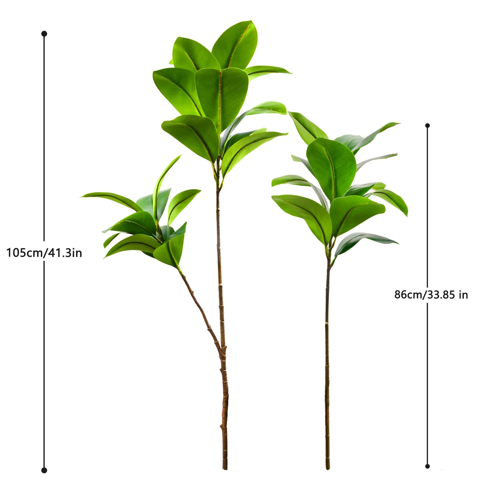 77–135cm Artificial Fiddle Leaf Ficus Fig Tree