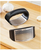 Stainless Steel Garlic Press – Handheld Garlic Crusher Tool