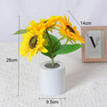 Sunflower LED Night Light – USB Warm Floral Bedside Lamp