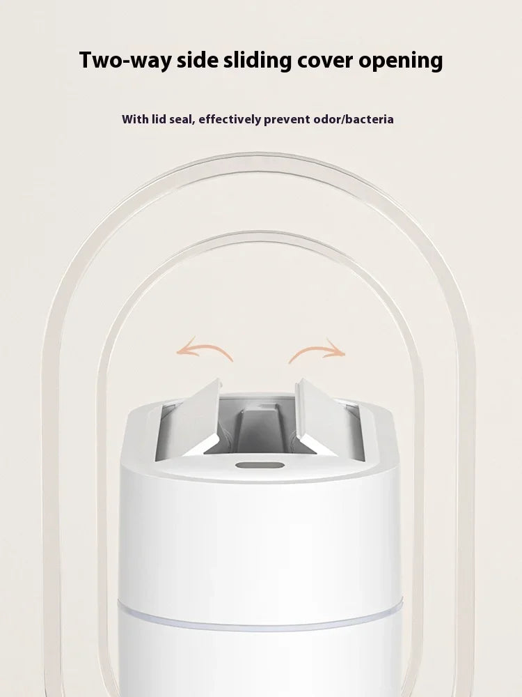 7L Smart Touchless Sensor Trash Can – Compact Waterproof Auto Bin for Bathroom & Kitchen