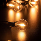 G40 Amber Glass String Lights 220V Waterproof Wedding Decor