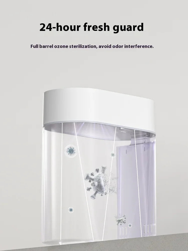 7L Smart Touchless Sensor Trash Can – Compact Waterproof Auto Bin for Bathroom & Kitchen