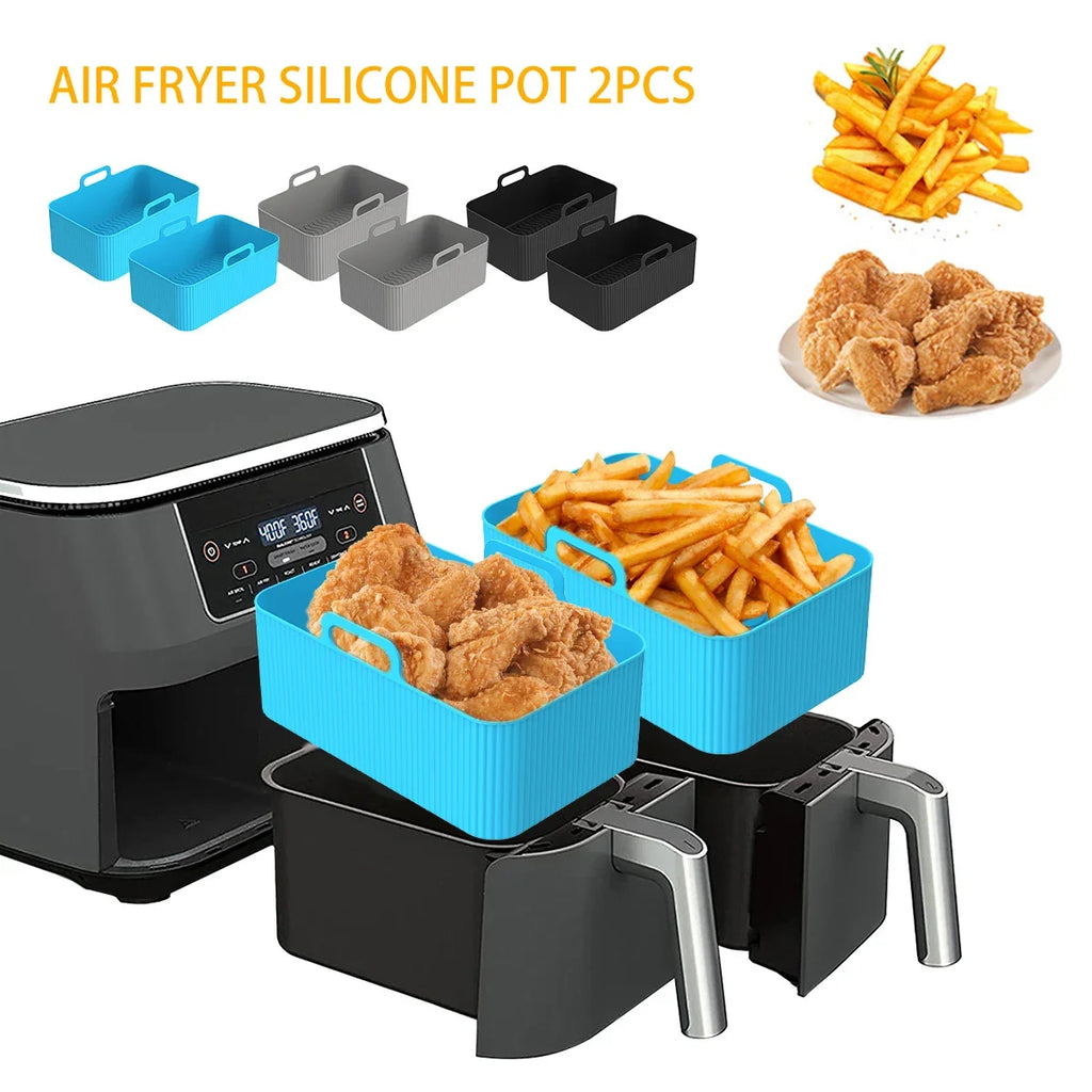 Eco-Friendly Air Fryer Silicone Liner – Reusable & Heat-Resistant