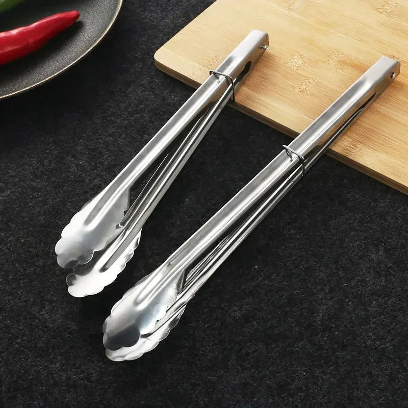 Eco-Friendly Stainless Steel Kitchen Tongs – Food Clip & BBQ Tool
