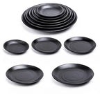 CERAMICS Round Plastic Plate – Solid Color Durable Tableware