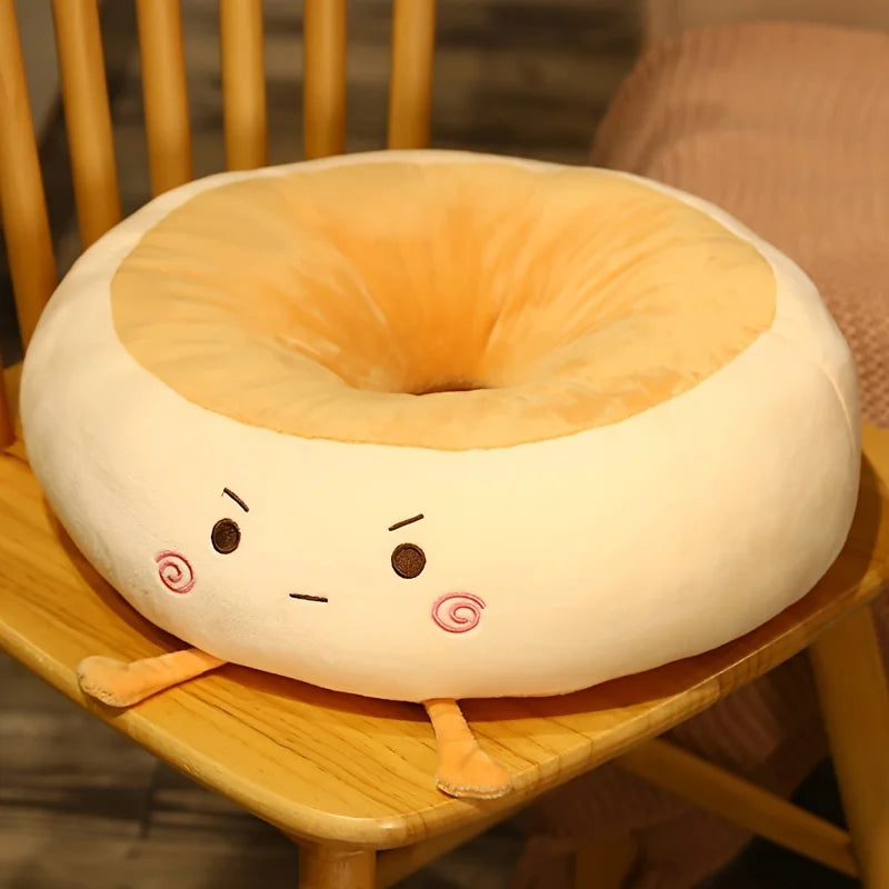 Round Anime Polka Dot Seat Cushion – Memory Foam Comfort for Adults