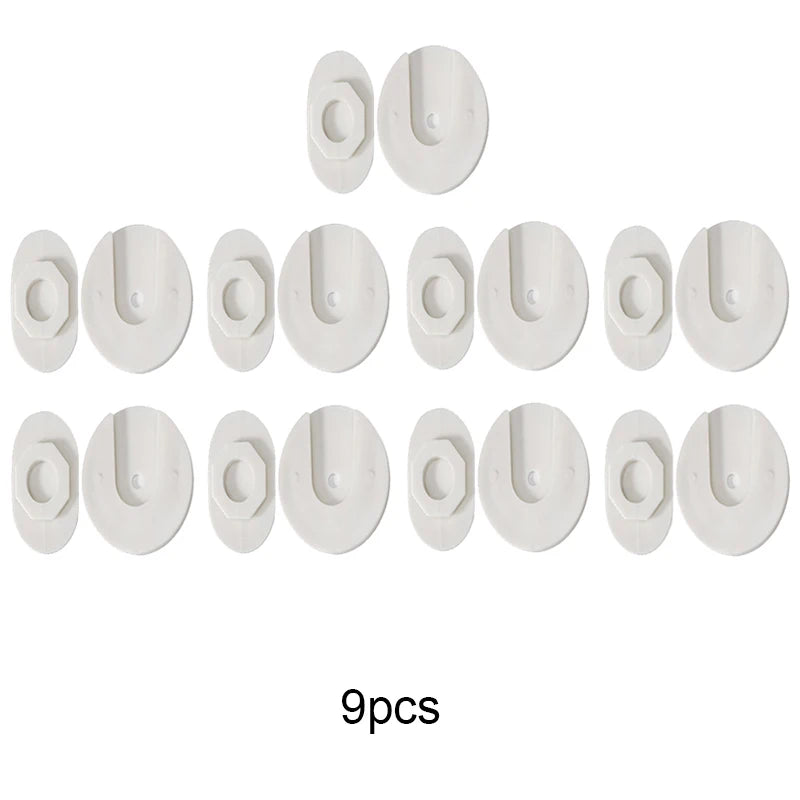 Wall-Mounted Plug-In Retainer – ABS Plastic Storage Holder for Home & Office
