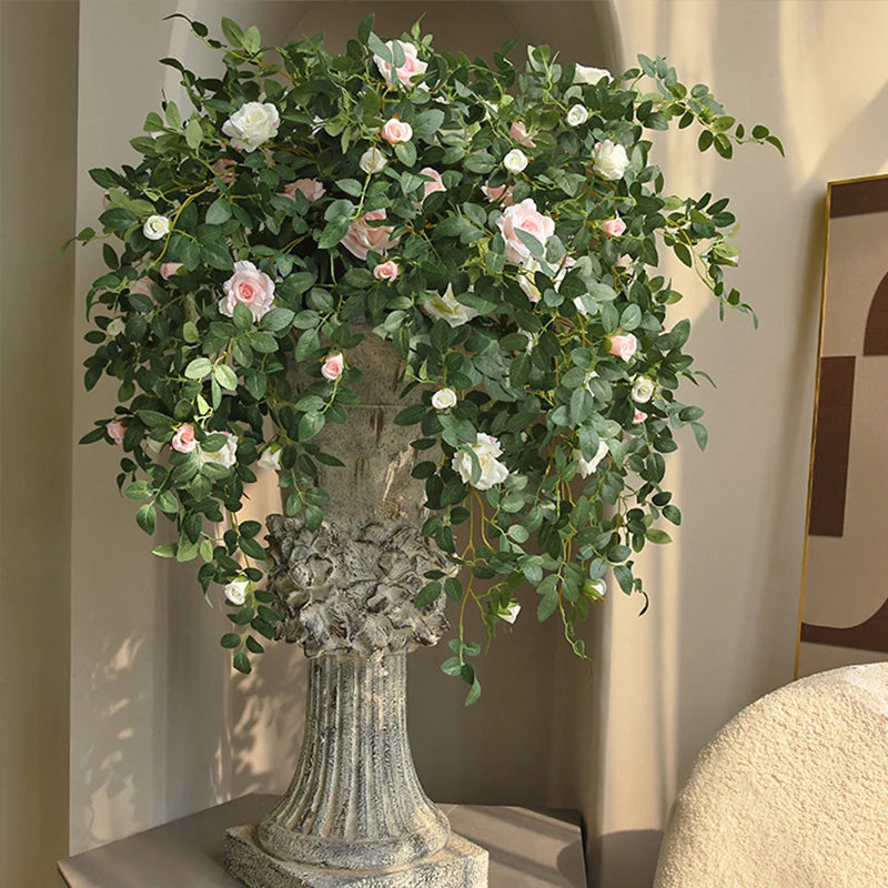 66cm Artificial Silk Rose Vine Indoor Wedding & Party Decor