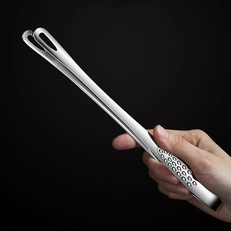 2-Piece 304 Stainless Steel Kitchen Tongs Set – 24cm & 28cm