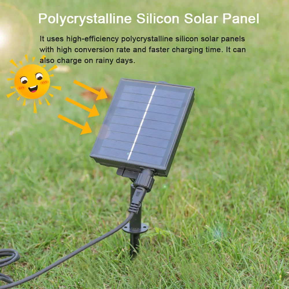 Solar COB LED Strip Light 320 LEDs/m Warm/Natural/Cold White IP67 Waterproof