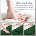 Fashion Soft Microfiber Bath Rug – Non-Slip Quick Dry Absorbent Bathroom Mat