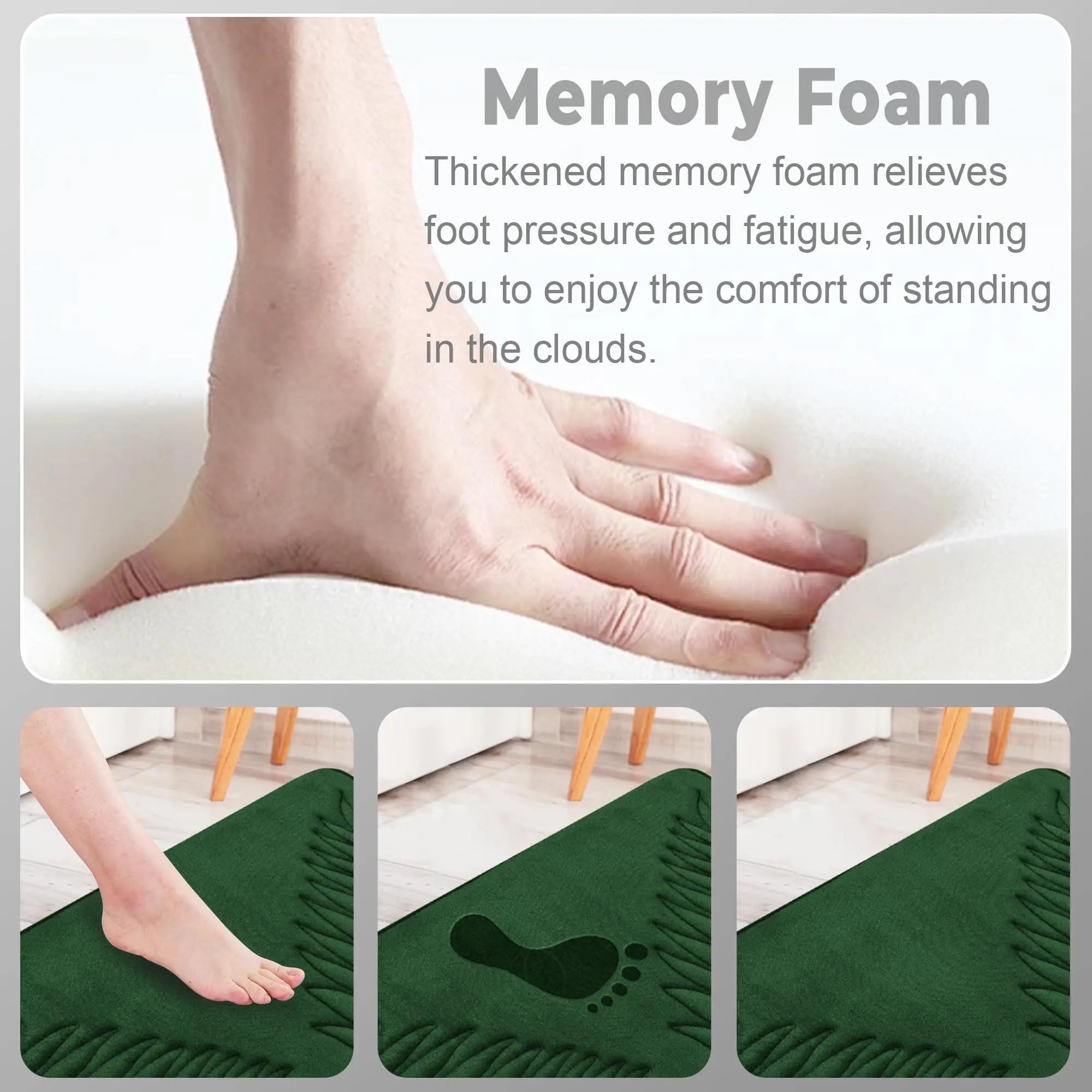 Fashion Soft Microfiber Bath Rug – Non-Slip Quick Dry Absorbent Bathroom Mat