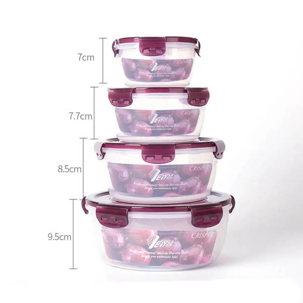 Transparent Plastic Refrigerator Storage Box – Multi-Size 200–1800 ml