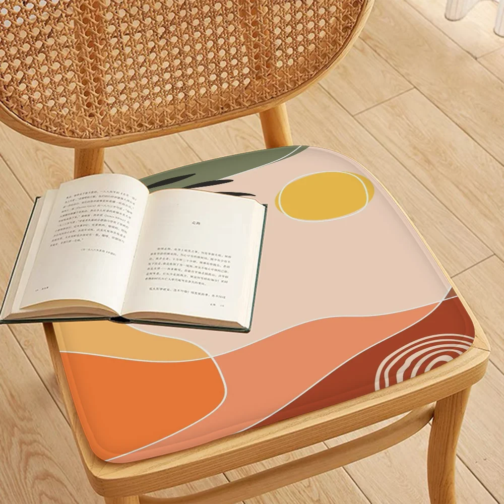 Palm Tree Leaves Printed Seat Cushion – Breathable & Anti-Slip Soft Pad