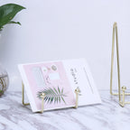 Golden Metal Desktop Storage & Display Rack Picture Holder Stand