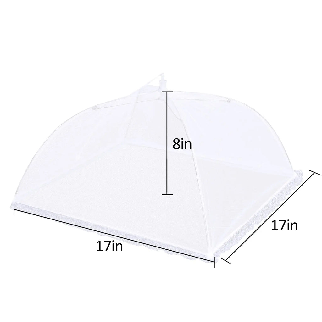 Eco-Friendly 17” Pop-Up Picnic Food Covers – Mesh Umbrella Tent