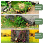 Simulated Micro-Landscape Mini Tree – Silk & Sponge