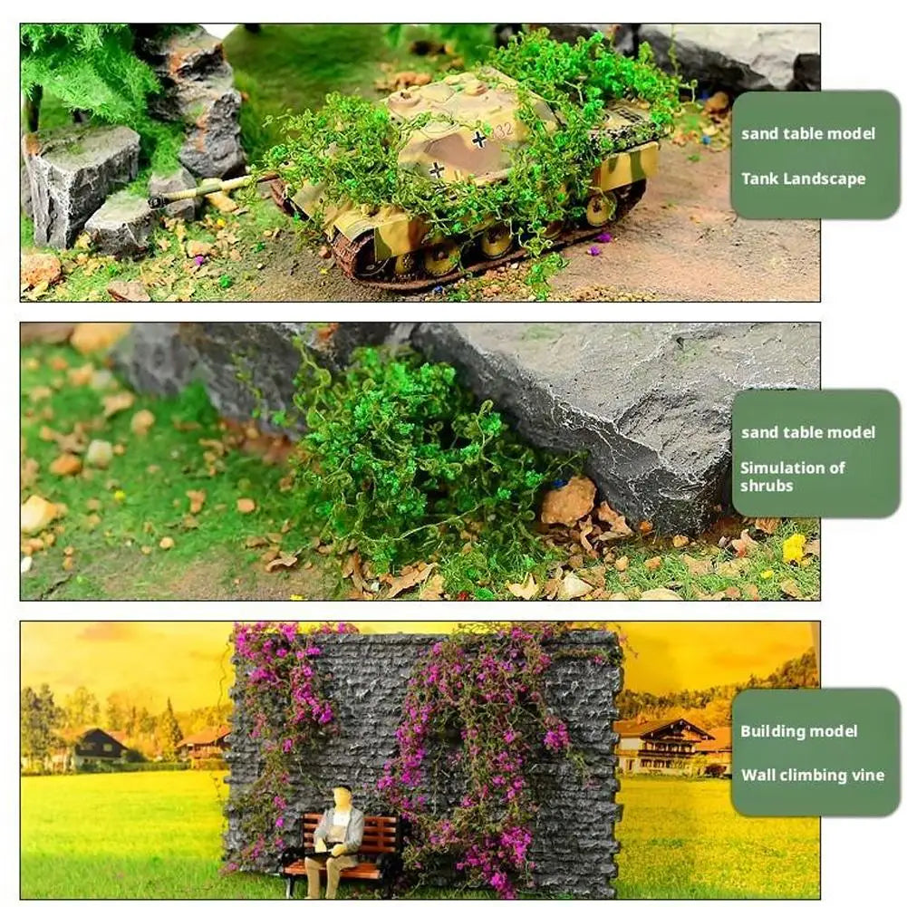 Simulated Micro-Landscape Mini Tree – Silk & Sponge