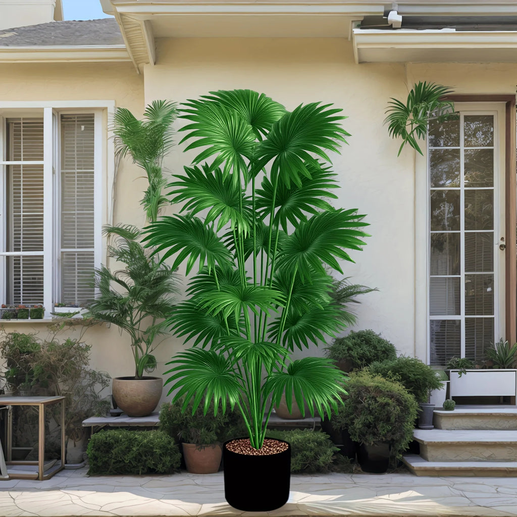 43.3" Artificial Palm Tree Large Tropical Plant Indoor Outdoor