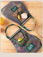 Reusable Kitchen Hanging Mesh Bag – Ventilated Fruit & Vegetable Storage Net for Ginger, Garlic, Potatoes, Onions
